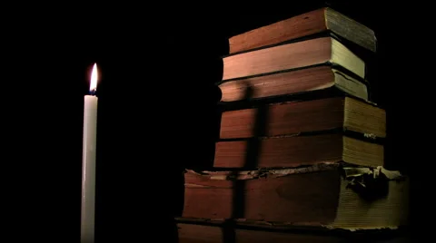 Shadow of candles Stock Footage 981245