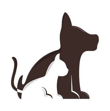 Cat And Dog Icon Stock Illustration - Download Image Now - Dog