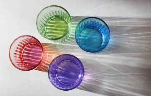 Shadow with colours Stock Photos