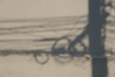 Shadow on the concrete wall for background Stock Photos