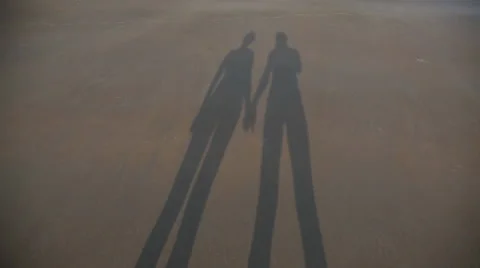 Shadow of couple in love Video stock 26368677