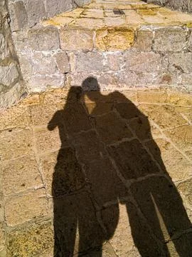 Shadow of a Couple Stock-Fotos