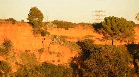 Shadow Covers The Ravine 2 Stock Footage 44959802