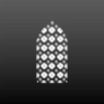 Shadow on dark wall vector illustration, sun light from window Islamic Ramadan Ilustración de archivo