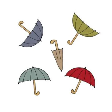 Shadow in different positions and different colors Stock Illustration