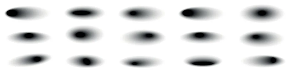 Shadow with drop effect, black box and shade. Circular design at the bottom.. Stock Illustration