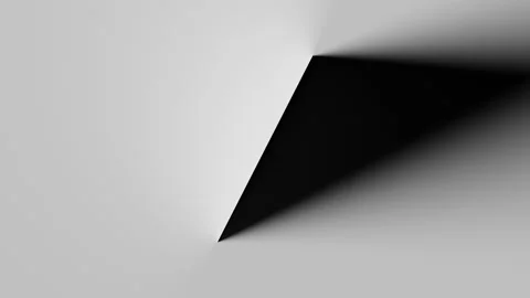 Shadow edge animation. 3d rendered geometric shape. Stock Footage 146665991