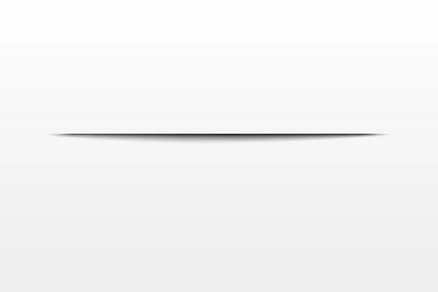 Shadow effect. Realistic blurred edges shadow of isolated template. Rectangular Stock Illustration