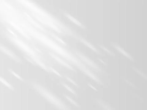 Shadow effect on white wall, sunbeams reflection, blurred soft shadow from Illustrazione stock