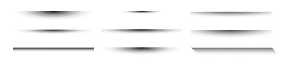 Shadow effects with grain halftone and dot patterns. Shade in black gradient Illustrazione stock