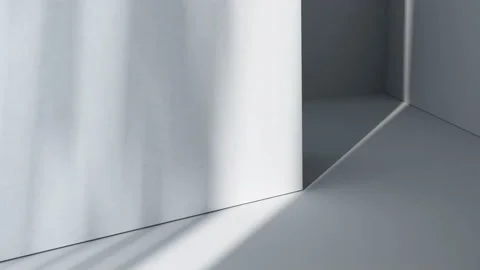 Shadow in the empty room, 3d rendering. Stock Footage 164915799