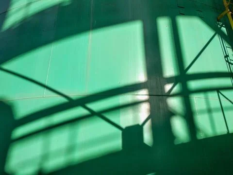 Shadow of factory construction frame Stock Photos