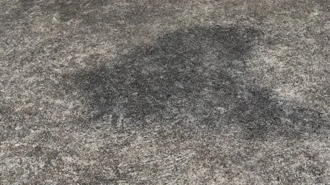 Shadow of flag flutter with the wind on cement background Stock Footage 150670728