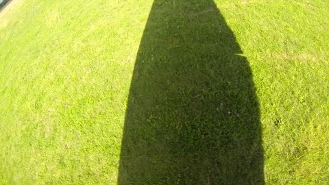 Shadow of Flying up Airplane Stock Footage 90797065