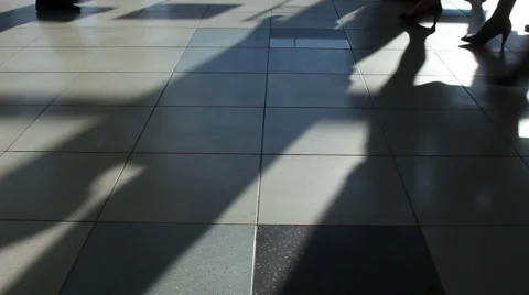Shadow of a group of people Stock Footage 921706
