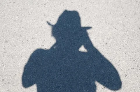 Shadow in the Hat Stock Photos