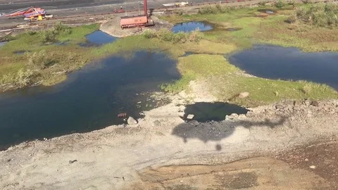 Shadow of the helicopter when landing over the strip. Stock Footage 80254599