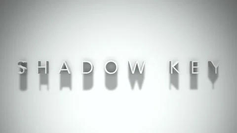 Shadow key 3D title animation with shadows on a white background Stock Footage 297510782