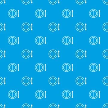 Shadow kit with applicator pattern seamless blue 스톡 일러스트