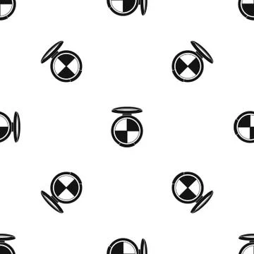 Shadow kit pattern seamless black Illustrazione stock