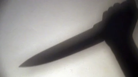 Shadow of a Knife Video stock 50707301