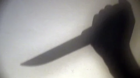 Shadow of a Knife Stock-Footage 50707345