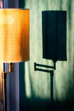 Shadow of a lamp Stock Photos