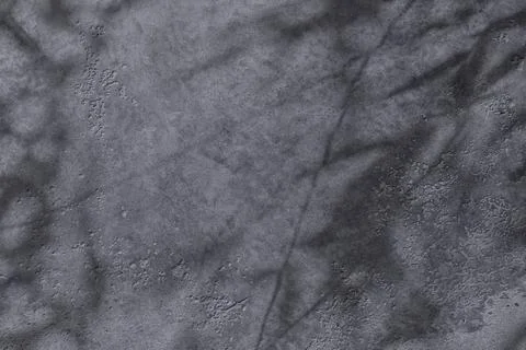 Shadow of leaves on gray concrete wall texture background Stock Illustration