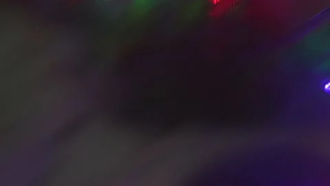 In the shadow of led lights Stock Footage 169485758