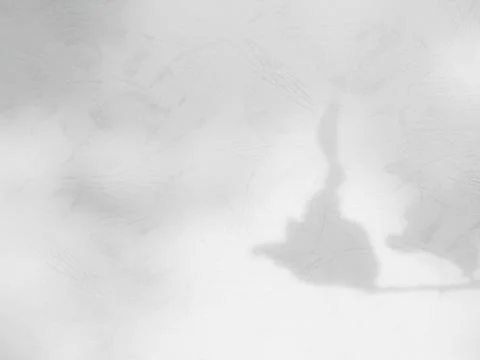 Shadow light summer background sunight overlay nature on room cement wall Stock Photos