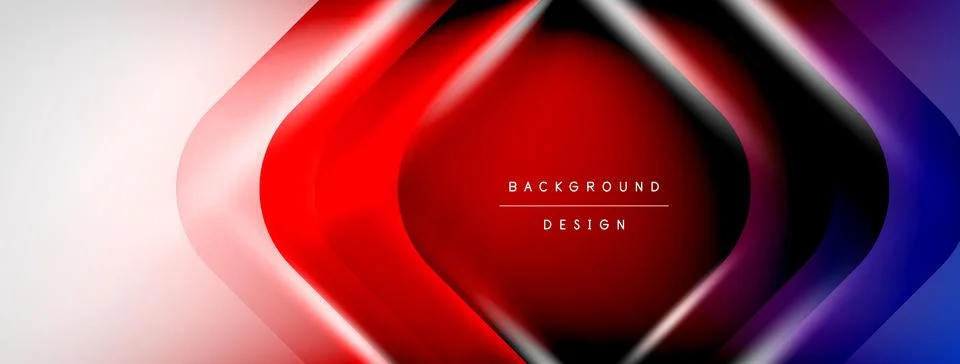 Shadow lines vector techno banner and light effects. Techno Illustration For Illustrazione stock