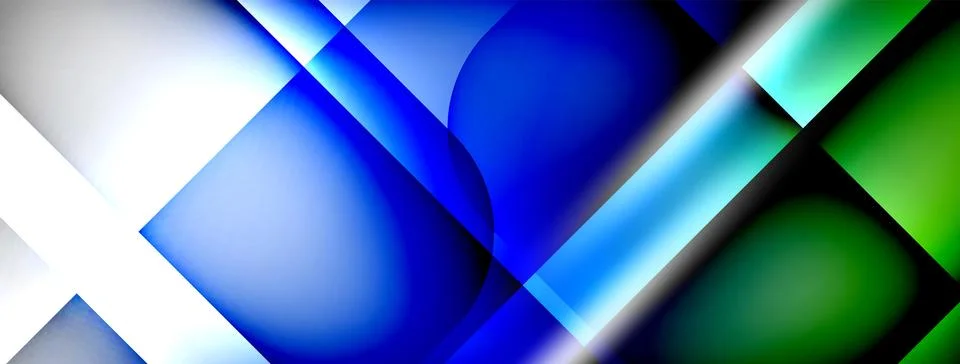 Shadow lines vector techno banner and light effects. Techno Illustration For 스톡 일러스트