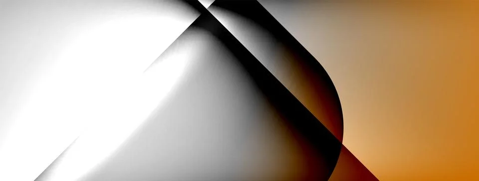 Shadow lines vector techno banner and light effects. Techno Illustration For 스톡 일러스트