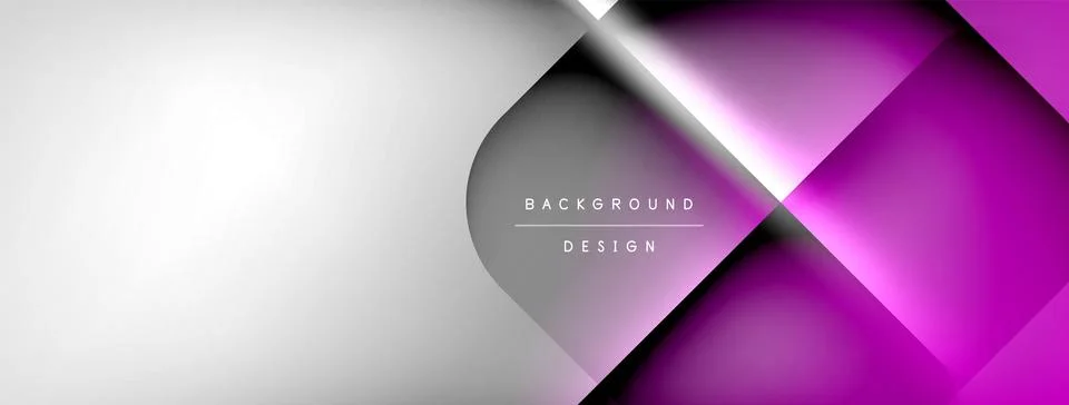 Shadow lines vector techno banner and light effects. Techno Illustration For Illustrazione stock