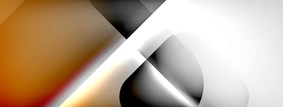 Shadow lines vector techno banner and light effects. Techno Illustration For Illustrazione stock