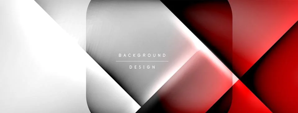 Shadow lines vector techno banner and light effects. Techno Illustration For Illustrazione stock