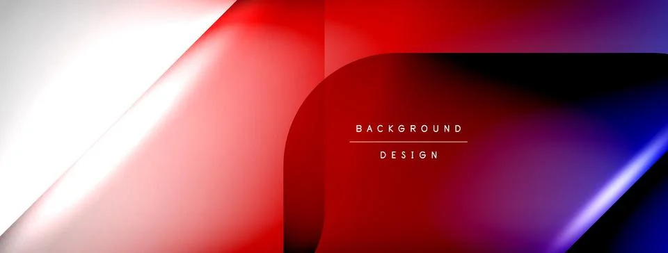 Shadow lines vector techno banner and light effects. Techno Illustration For Illustrazione stock