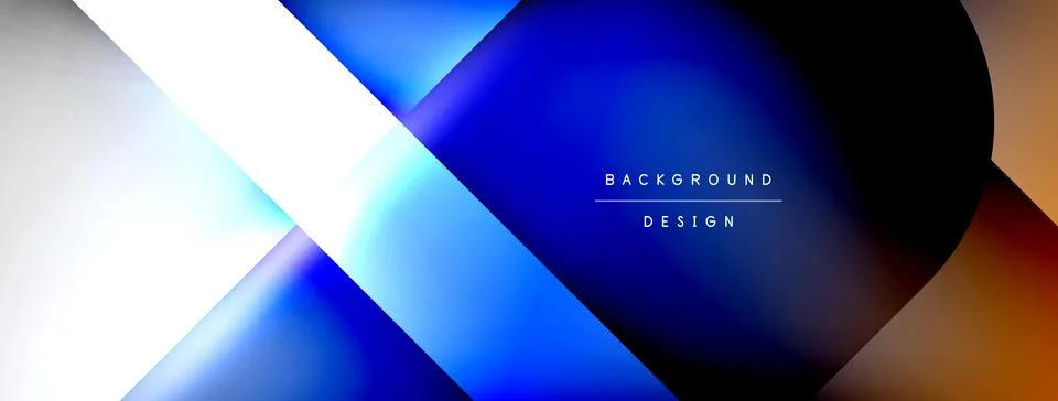 Shadow lines vector techno banner and light effects. Techno Illustration For 스톡 일러스트