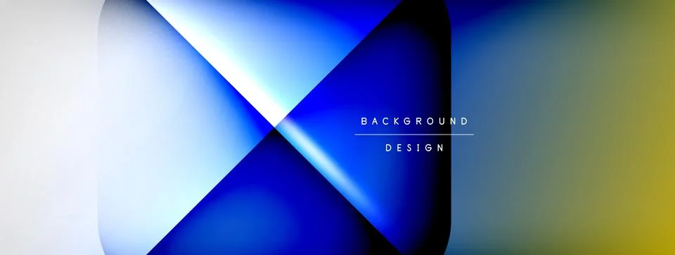 Shadow lines vector techno banner and light effects. Techno Illustration For Illustrazione stock