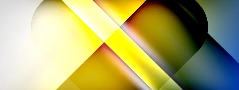 Shadow lines vector techno banner and light effects. Techno Illustration For 스톡 일러스트