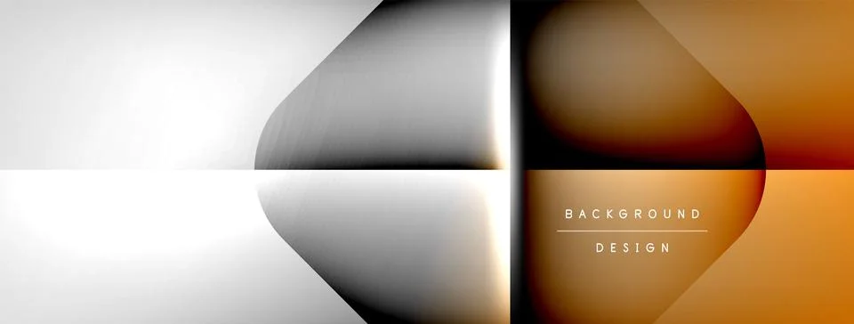 Shadow lines vector techno banner and light effects. Techno Illustration For Illustrazione stock