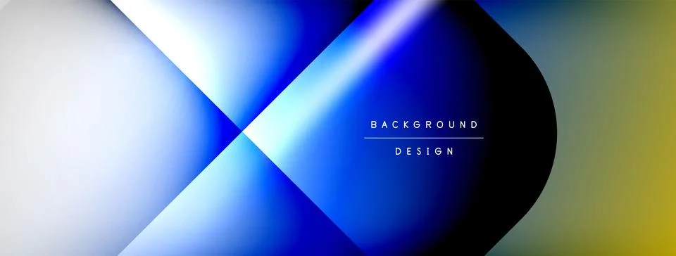Shadow lines vector techno banner and light effects. Techno Illustration For Illustrazione stock