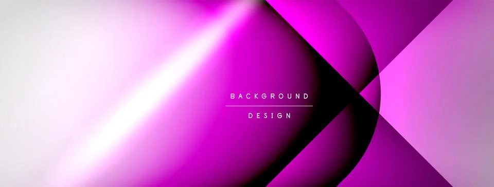 Shadow lines vector techno banner and light effects. Techno Illustration For Illustrazione stock