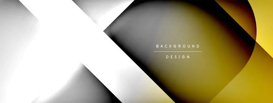 Shadow lines vector techno banner and light effects. Techno Illustration For Illustrazione stock