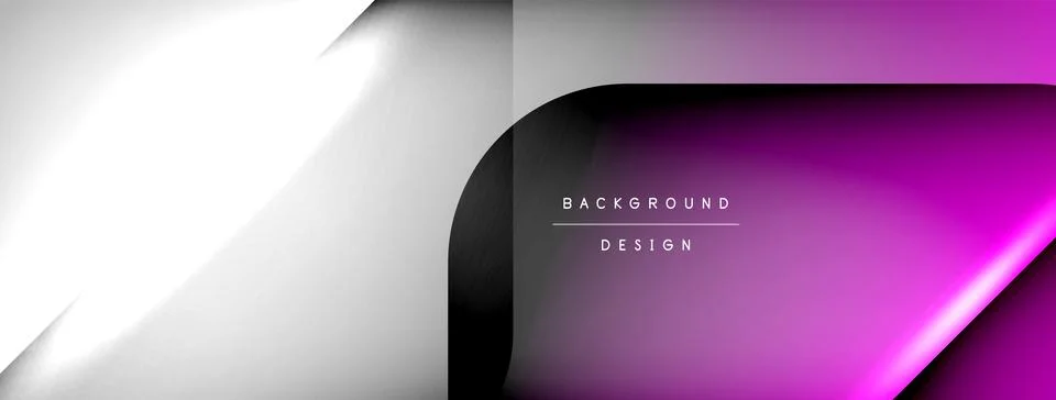 Shadow lines vector techno banner and light effects. Techno Illustration For Stock Illustration
