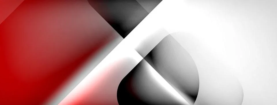 Shadow lines vector techno banner and light effects. Techno Illustration For Stock-Illustration