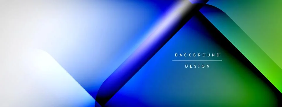 Shadow lines vector techno banner and light effects. Techno Illustration For Stock Illustration