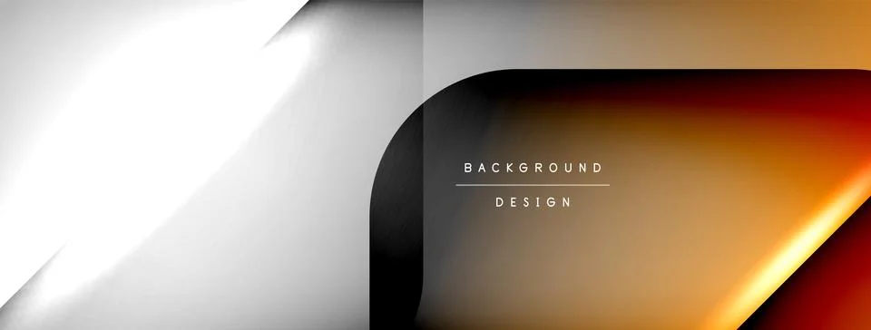 Shadow lines vector techno banner and light effects. Techno Illustration For Illustrazione stock