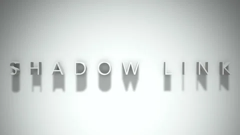 Shadow link 3D title animation with shadows on a white background Stock Footage 297510781