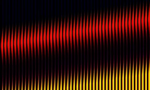 Shadow lit abstract ripple with molten red and amber tones layered Stock Illustration